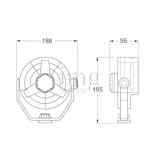 Ventilatore 12V Hella Turbo - Misure