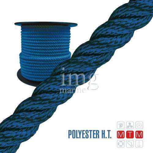 Cima 3 legnoli Poliestere HT in bobina blu