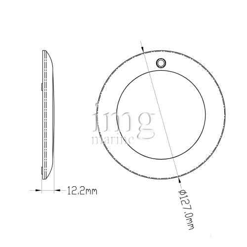 Plafoniera led senza incasso disegno