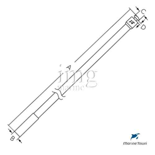 Sunshade Palo di sostegno Disegno