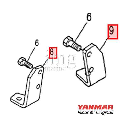 Staffa motore 4JH3TE