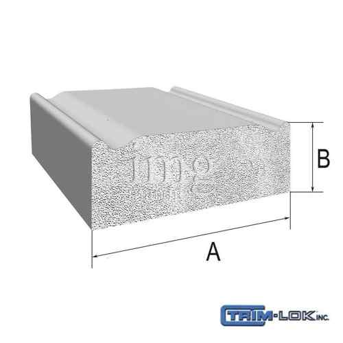 Guarnizione Trim-Lok Flat Rubber 3M Bianco misure