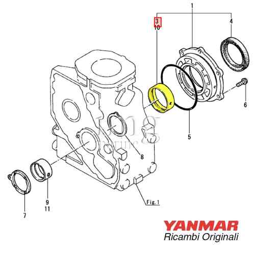 Bronzina banco 1/2/3GM disegno