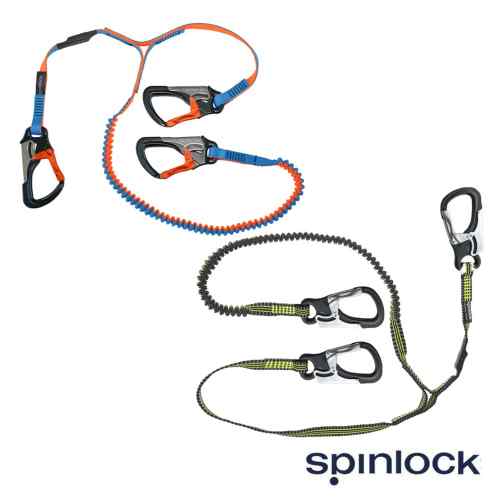 Cordone ombelicale elastico 3 moschettoni Spinlock EN ISO 12401