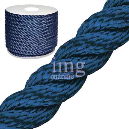 Cima 3 legnoli Blu Navy in bobina Cima 3 legnoli Blu Navy in bobina