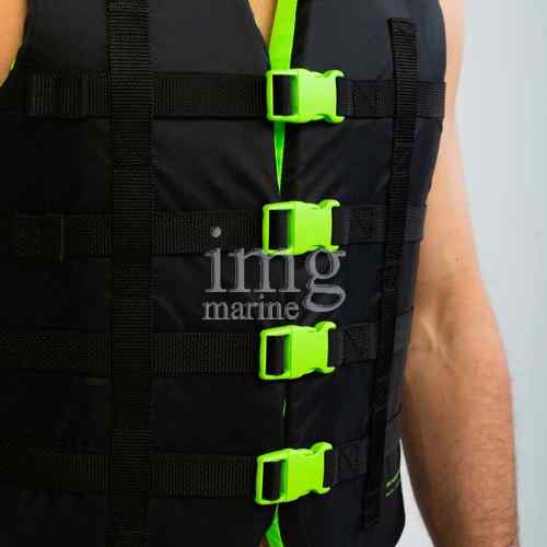 Giubbotto Dual Vest Lime Green Jobe chiusura