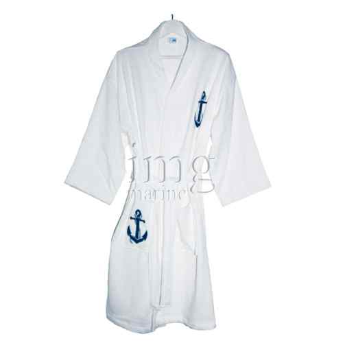 Accappatoio in cotone Bianco