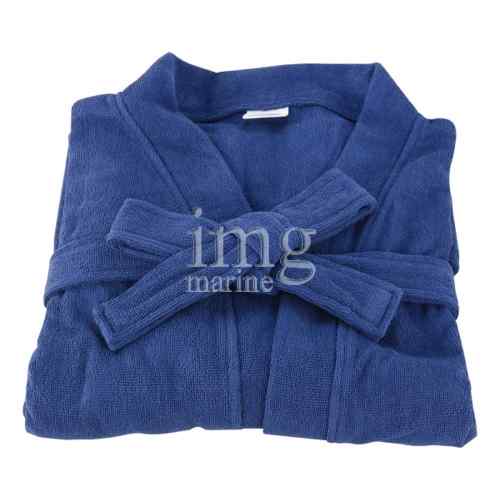 Accappatoio in cotone Blu morbido