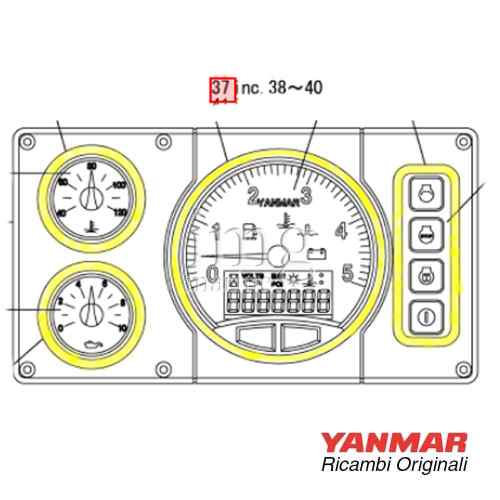 Ghiera strumento quadro B20 YANMAR