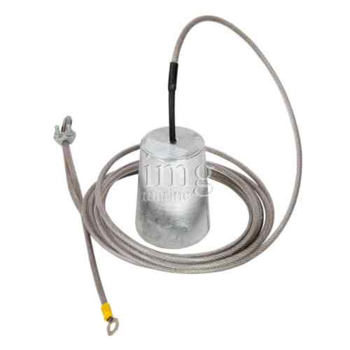 Anodo di stazionamento a cono in zinco