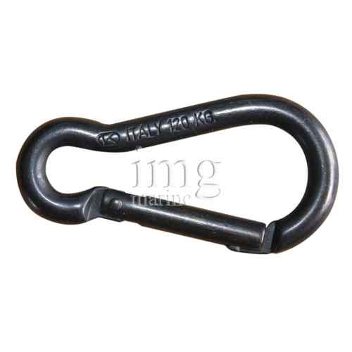 Moschettone inox AISI 316 Kong nero