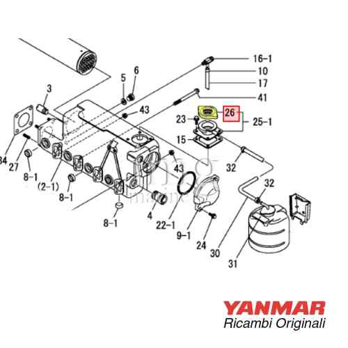 Tappo Scambiatore di calore 4JH3E