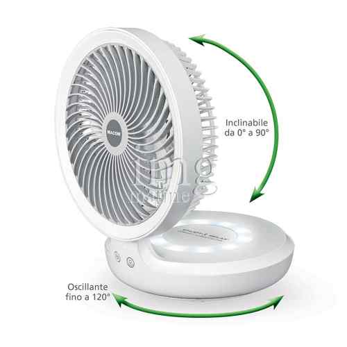Ventilatore ricaricabile USB Macom