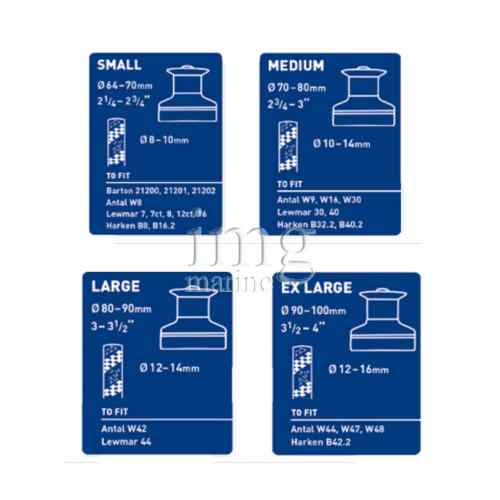 Wincher flange in gomma Barton