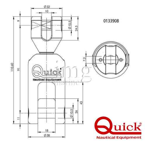 Giunto ancora girevole Olympic 6/8
