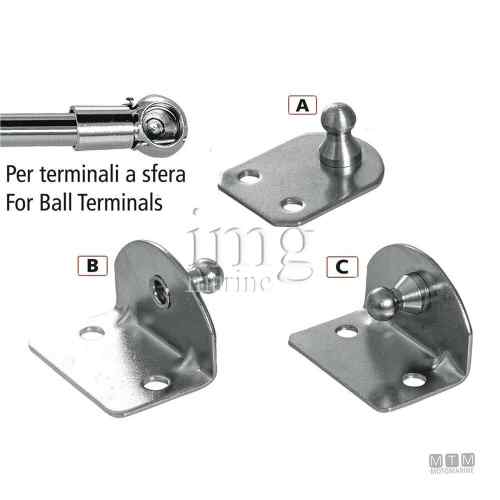 Staffe per molle a gas attuatori con sfera