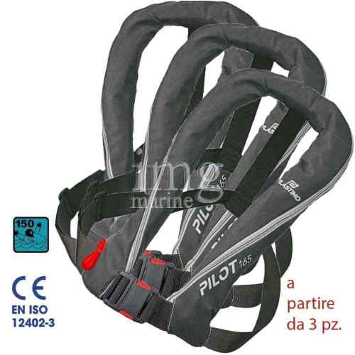 Giubbotto Salvataggio165N Pilot Black Plastimo offerta