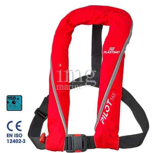 Giubbotto Salvataggio 165N Pilot Red automatico Plastimo Giubbotto Salvataggio 165N Pilot Red automatico Plastimo