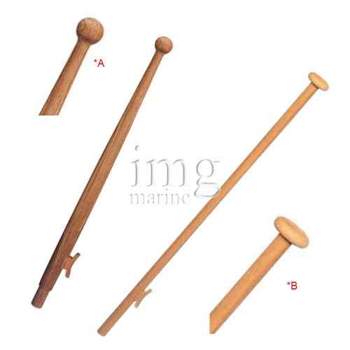 Asta portabandiera in Teak