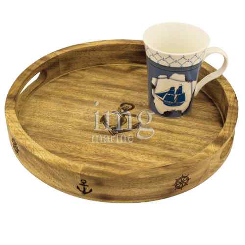 Vassoio in stile nautico realizzato in Legno di Mango