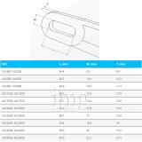 Ancora Vulcan in acciaio zincato - Dimensioni cicala