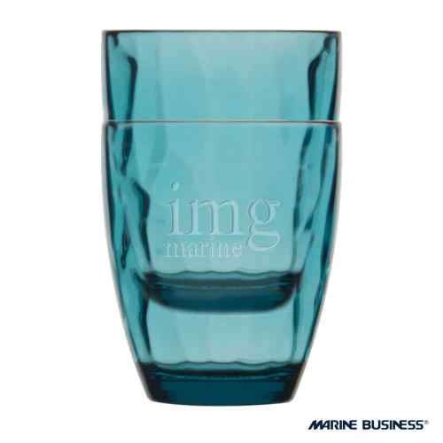 Bicchieri Happy Turquoise infrangibili Marine Business - Confezione 6 pezzi