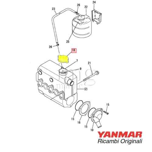 Tappo scambiatore di calore 3YM30