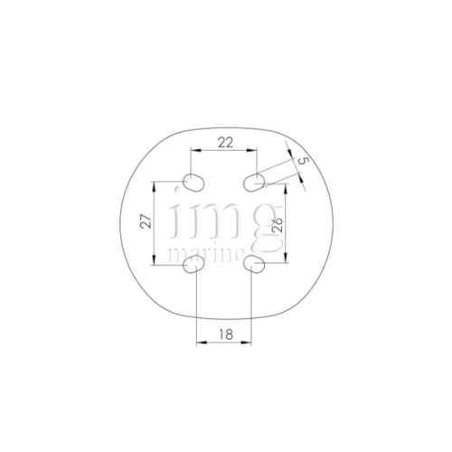 Fanali di navigazione serie ORSA Easy LED 12m - Forature