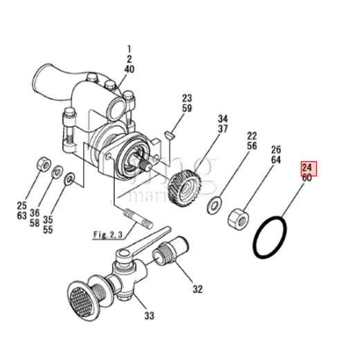 Oring Pompa Acqua di mare Yanmar 6LP