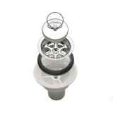 Piletta dritta per scarico diametro 25 per lavelli con foro 40 mm