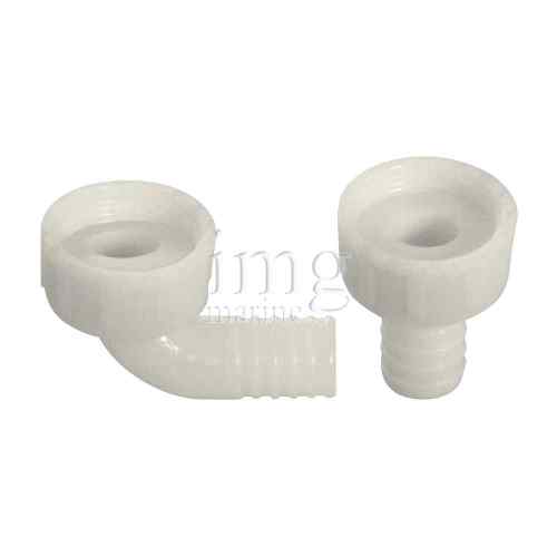 Raccordo di scarico filettato 1 1/4 portagomma 25