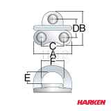 Golfare a scomparsa Harken 3 Fori disegno