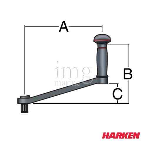 Manovella per winch Speedgrip Harken disegno