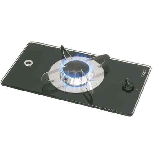 Fornello a gas Chrystal con piano in vetro temperato CAN - 1 fuoco
