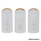 Barattoli grandi Menorca Marine Business - Set 3 pezzi colore Bianco