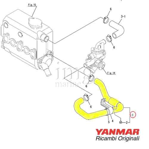 Tubo acqua dolce 3YM30 128990-49050