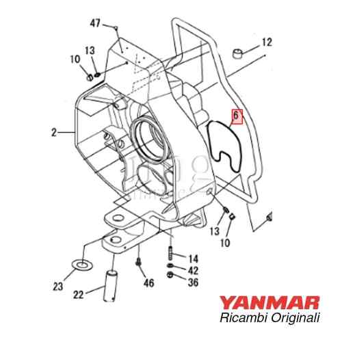 Oring scarico a piede ZT e Mercruiser