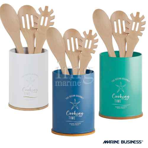 Contenitore con mestoli cucina Menorca Marine Business