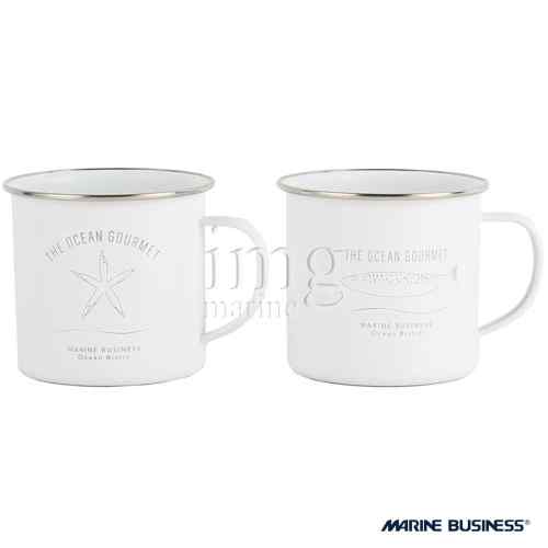 Mug serie Menorca Marine Business - Set 2 pezzi - Tazze con manico colore Bianco