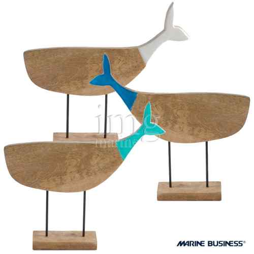 Soprammobili Whale in legno serie Cocoa Marine Business