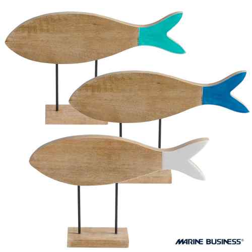 Soprammobili Fish in legno serie Cocoa Marine Business