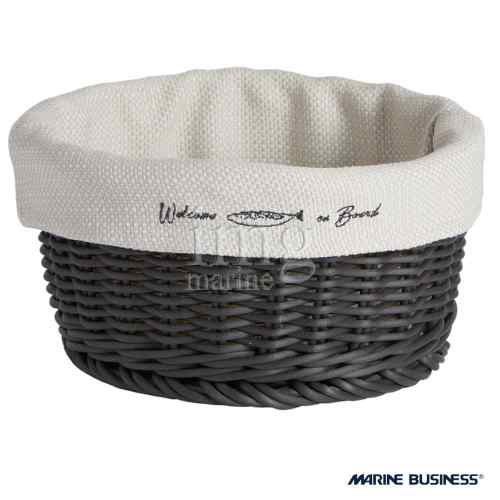 Cestino per pane rattan sintetico colore Nero Hawaii Marine Business