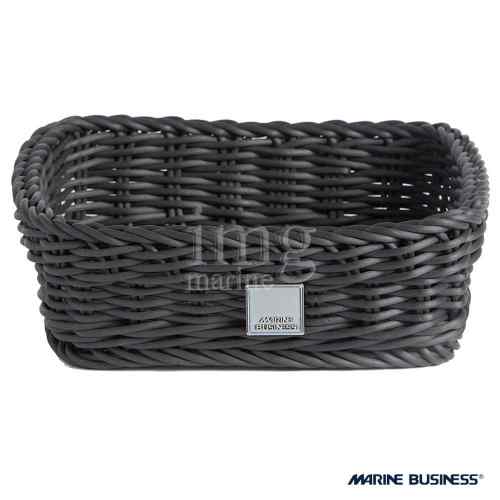 Cestino quadrato serie Hawaii colore Nero Marine Business