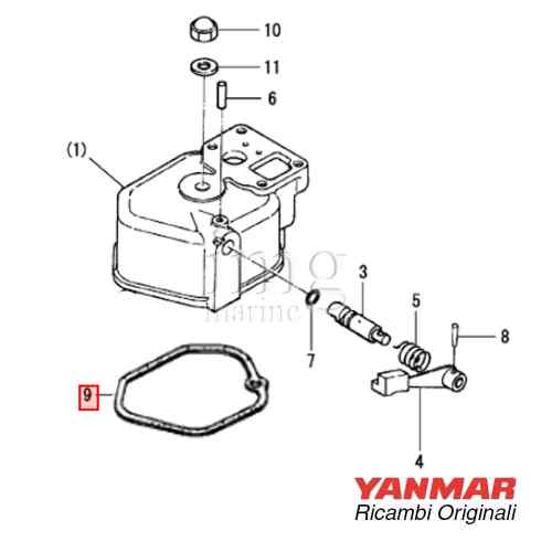 Guarnizione coperchio valvola 1GM10