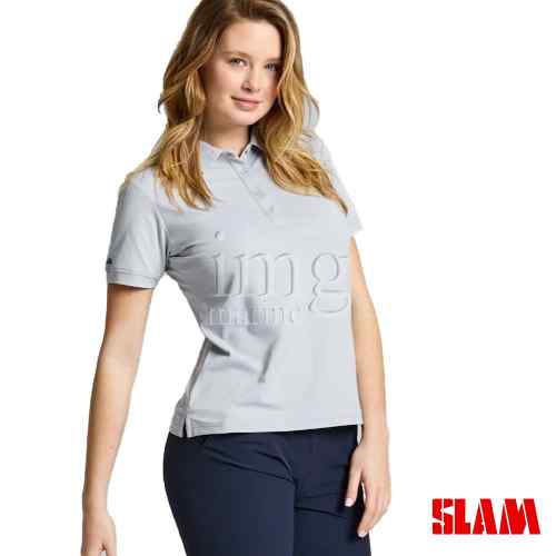 Polo Tech Pique Slam donna Titanio