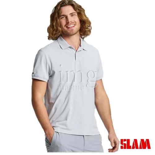 Polo Tech Pique Slam Uomo Titanium