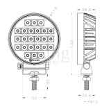 Faretto da coperta/pozzetto S-Line D110 24W Flood