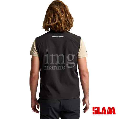 Gilet Slam uomo Black rear