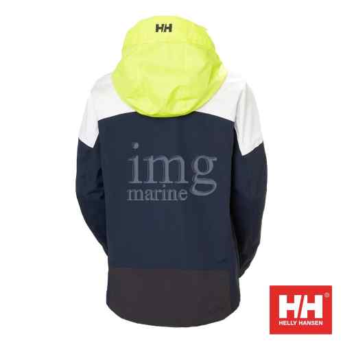 Giacca cerata PIER 4 Jacket HH Donna Blue Navy rear