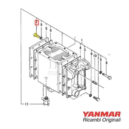 Viti M6x35 Yanmar 10pz
